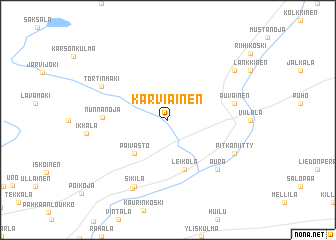 map of Karviainen