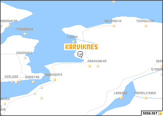 map of Kårviknes