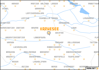 map of Karwesee