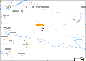 map of Karwice