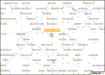 map of Karwice