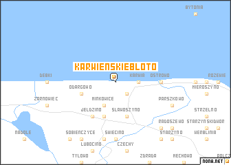 map of Karwieńskie Błoto