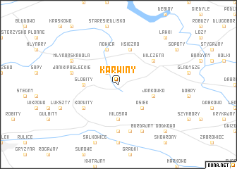 map of Karwiny