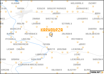 map of Karwodrża