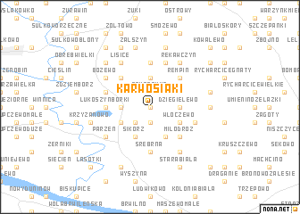 map of Karwosiaki