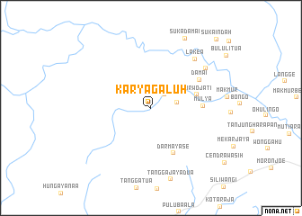 map of Karyagaluh