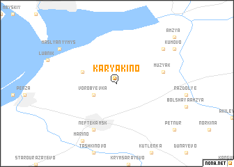 map of Karyakino