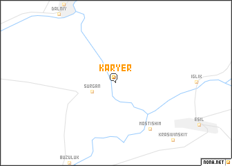 map of Karʼyer
