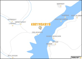 map of Karymskaya