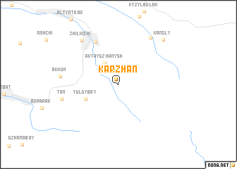 map of Karzhanʼ