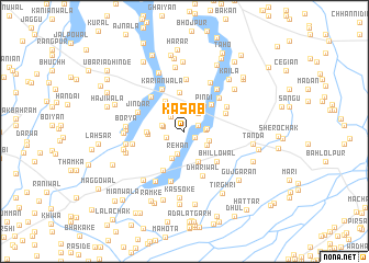 map of Kasāb