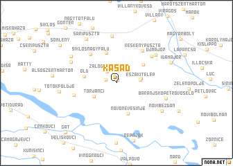 map of Kásád