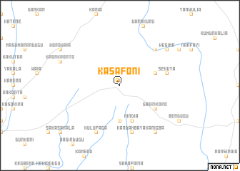 map of Kasafoni