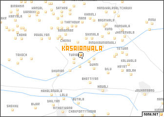 map of Kasāiānwāla