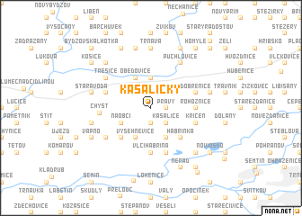 map of Kasaličky