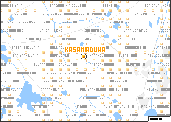 map of Kasamaduwa