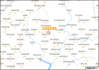 map of Kasama