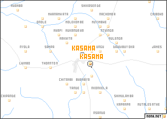 map of Kasama