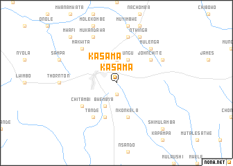 map of Kasama
