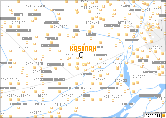 map of Kasānāh