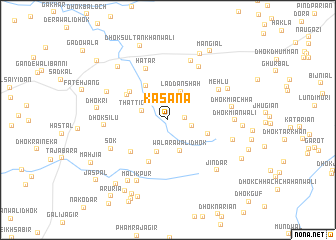 map of Kasāna