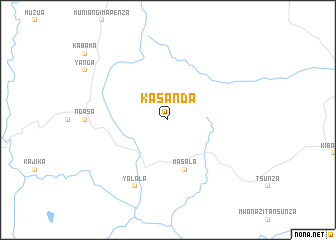 map of Kasanda