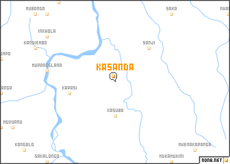 map of Kasanda
