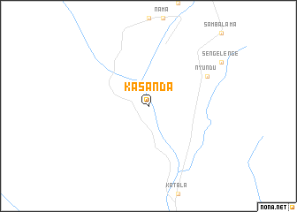 map of Kasanda