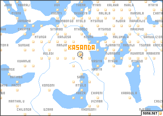 map of Kasanda