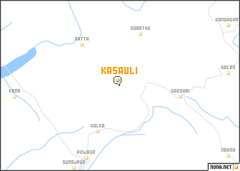 map of Kasauli