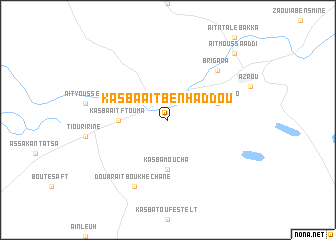 map of Kasba Aït Ben Haddou