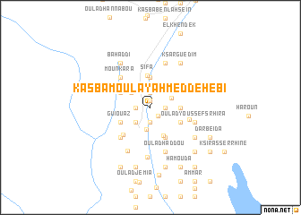 map of Kasba Moulay Ahmed Dehebi