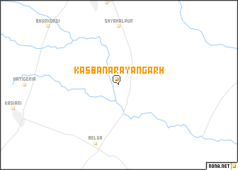 map of Kasba Nārāyangarh