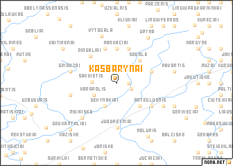 map of Kasbarynai