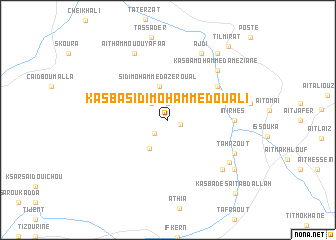 map of Kasba Sidi Mohammed Ou Ali