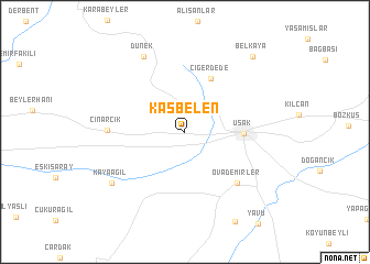 map of Kaşbelen