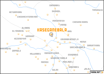 map of Kāsegān-e Bālā