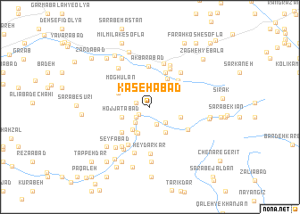 map of Kasehābād