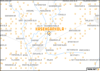 map of Kāsehgar Kolā