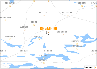 map of Kašeikiai