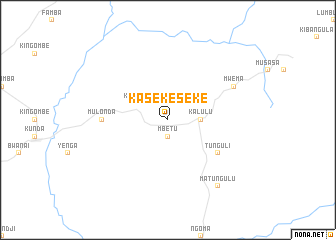 map of Kasekeseke