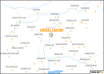 map of Kašeliškiai