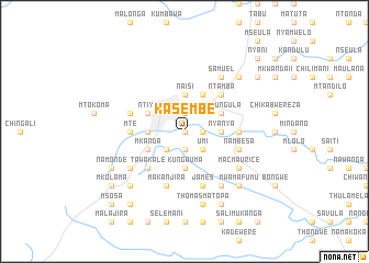 map of Kasembe