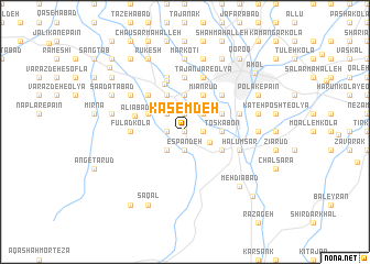 map of Kāsemdeh