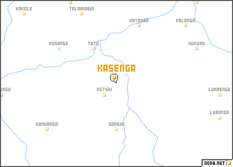 map of Kasenga