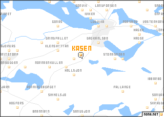 map of Kåsen