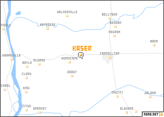 map of Kaser