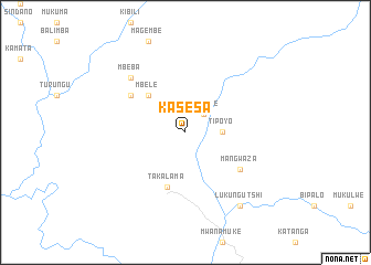 map of Kasesa