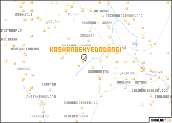 map of Kāshanbeh-ye Dodāngī