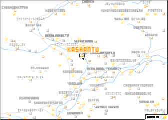 map of Kāshāntū